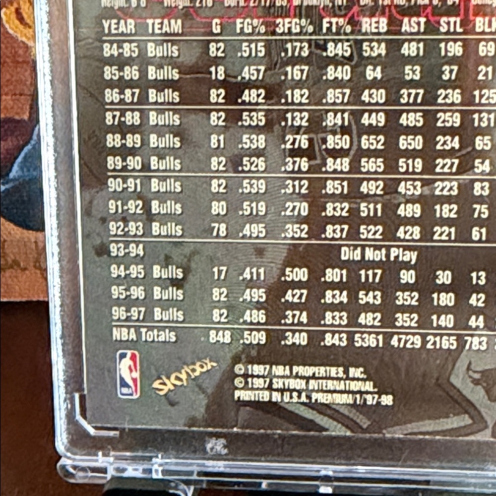 Michael Jordan Skybox Premium 1997 #29 - Picture 5 of 5